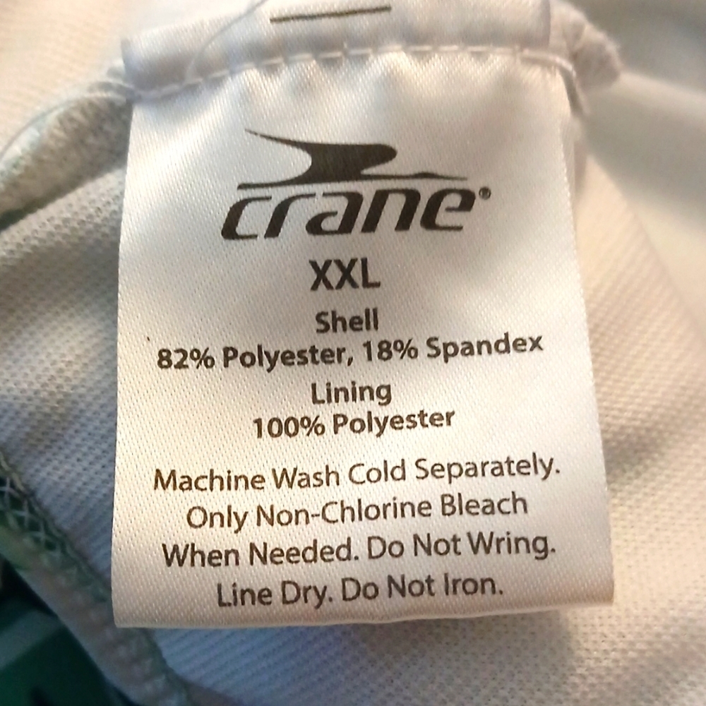 Crane Womens Plus Size Green & White Tropical Leaf  One Piece Swimsuit Size XXL - Picture 4 of 4